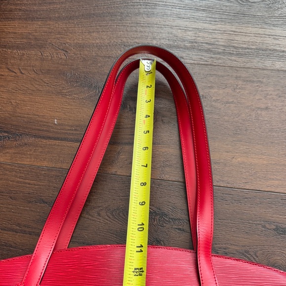 Louis Vuitton Authentic Saint Jacques Epi Leather Red Shoulder Bag with Dust Bag - Picture 6 of 13